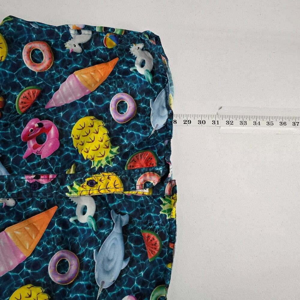 AVU Men’s Button-Up Shirt Small – Short Sleeve Summer Print Hawaiian Aloha Party - Picture 5 of 8
